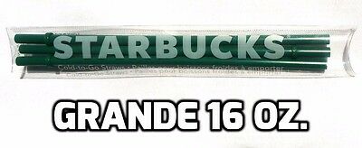 Starbucks Grande Replacement Straws 3 Pack 16oz Green Cold-to-go Authentic >new<