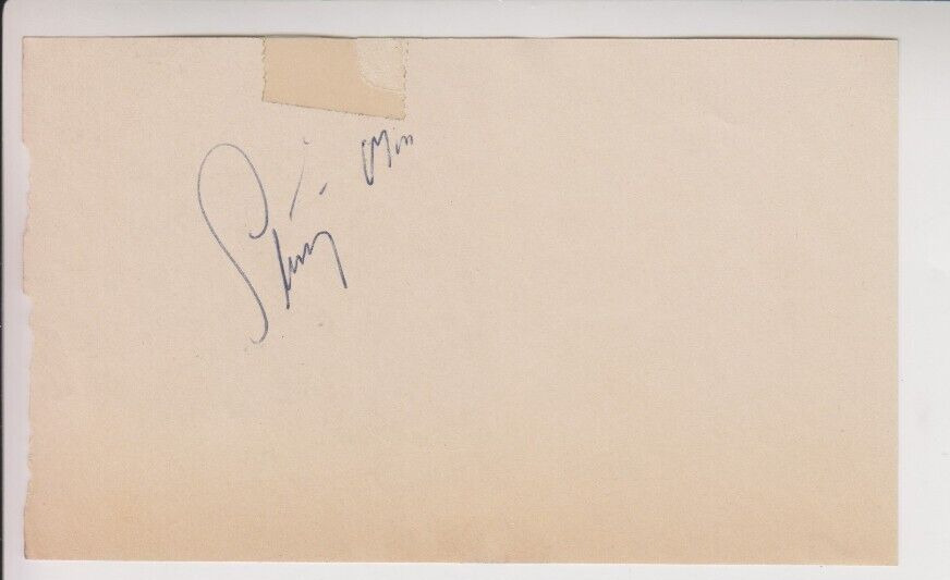 Formula 1 Auto Race Champion Sir Stirling Moss Vintage Signed 3x5 Album Page