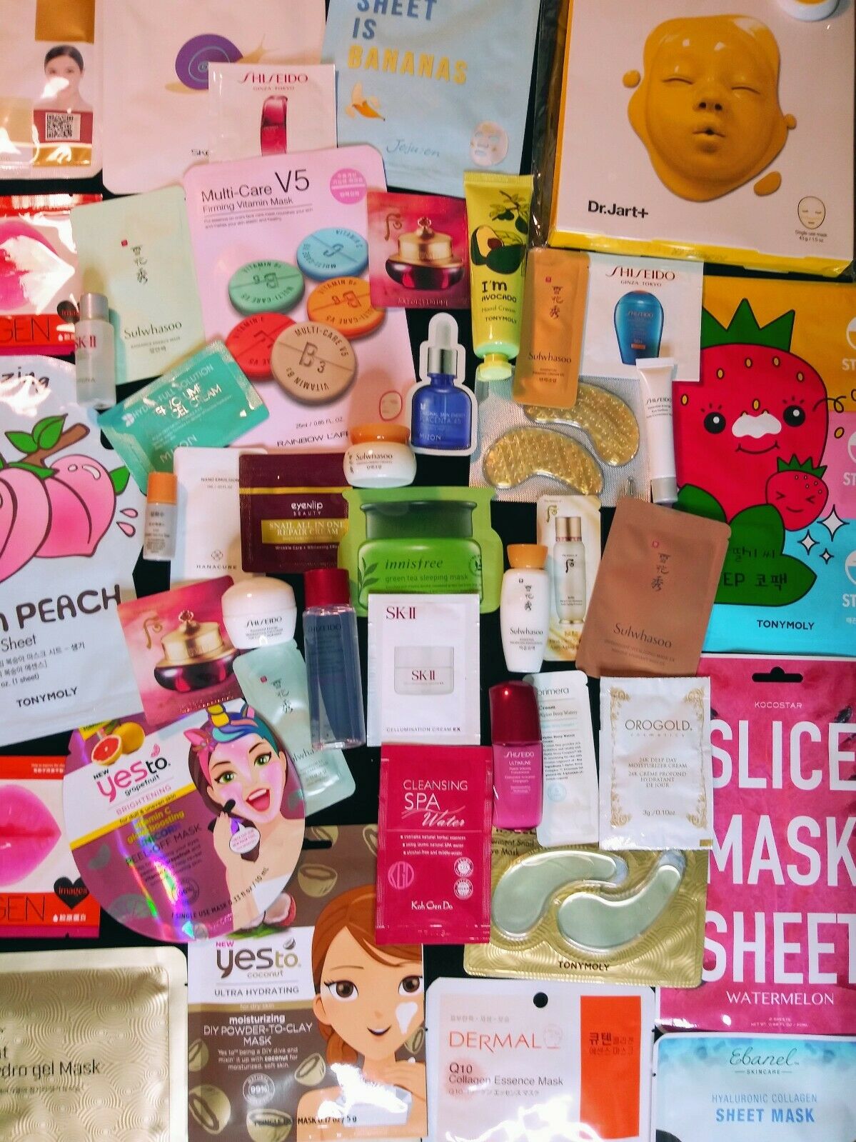 30 Piece High End Nice Skincare/makeup K-beauty Lot Samples And Full Size Masks